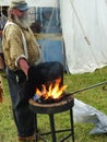 Civil War Blacksmith Reenactor